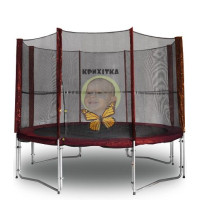 Батут Kidigo MAROON 244 см с защитной сеткой
