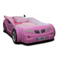 Детская кровать в виде машинки BMW Sport Coupe (розовая)