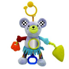 Активна іграшка-підвіска Biba Toys Кумедний мишеня зі звуком (115GD)