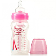 Бутылочка для кормления Dr. Brown's Natural Flow Options с широким горлышком, 270 мл, Розовый (WB91305-ESX)