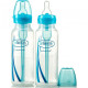 Пляшечка для годування dr. Brown's natural flow options з вузьким горлечком, 250 мл, 2 шт. Блакитний (sb82405-esx)