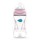 Бутылочка для кормления Nuvita Mimic 250 мл 3м + Антиколиковая, розовая NV6030Pink