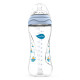 Бутылочка для кормления Nuvita Mimic 330 мл 4м + Антиколиковая, голубая NV6050Blue