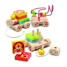 Дерев'яна іграшка Trefl Розвиваючий паровозик Чух-Чух (60930)