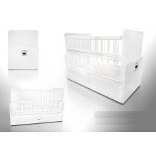 Дитяче автоматичне ліжечко біле: Матеріал Береза, ЛДСП