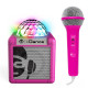 Дитяча караоке-система з диско-кулею iDance Cube Sing 100, 5W Pink (CUBESING100PK)