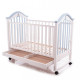 Детская кроватка Babycare BC-440M Ламель Бело-голубой