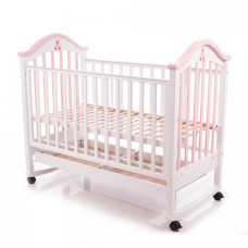 Детская кроватка Babycare BC-440M Ламель Бело-розовый