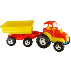 Детская машинка Kinderway Трактор с прицепом (07-709) Красный