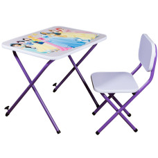 Детская парта со стульчиком Ommi Принцесса Фиолетовая