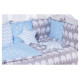 Дитяче ліжко Babyroom Bortiki lux-08 elephant блакитний - сірий