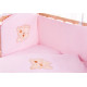 Детская постель Qvatro Ellite AE-08 апликация Розовый (мишка мордочка штопанная)