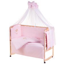 Детская постель Qvatro Ellite AE-08 апликация Розовый (мишка спит на облаке)