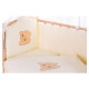 Дитяче ліжко Qvatro Gold AG-08 аплікація бежевий (ведмедик мордочка штопати)
