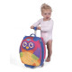 Детский чемодан на колесах "Путешествие совенка Ву"