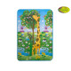 Детский двусторонний коврик  "Большая жирафа и Парк развлечений", 120х180 см