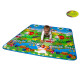 Дитячий двосторонній килимок "Велика жирафа та Парк розваг", 120х180 см