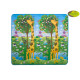 Дитячий двосторонній килимок "Велика жирафа та Парк розваг", 200х180 см