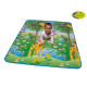 Детский двусторонний коврик  "Большая жирафа и Парк развлечений", 200х180 см