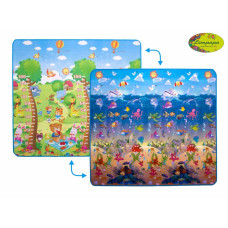 Дитячий двосторонній килимок "Сафарі-пікнік та Світ океану", 200х180 см