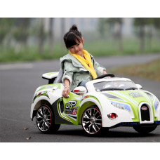 Детский электромобиль Bugatti Veyron SX1118, зеленый