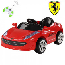 Дитячий електромобіль Ferrari, червоний
