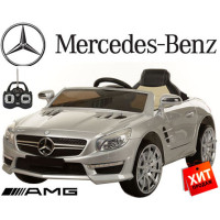 Дитячий електромобіль M 3283 EBLR Mercedes, Шкіряне сидіння, сталевий