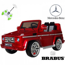 Дитячий електромобіль Mercedes AMG 55 гумові колеса, бордовий