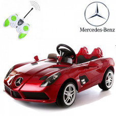 Детский электромобиль Mercedes-Benz SLR McLaren, бордовый