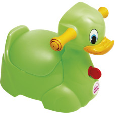 Детский горшок Quack с ручками для безопасности ребенка, цвет салатовый