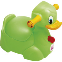 Дитячий горщик Quack з ручками для безпеки дитини, колір салатовий