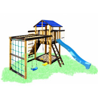 Детский игровой комплекс с рукоходом и качелями Babygrai -3 Пчелка