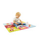 Детский игровой коврик - пазл «Интересные игрушки», 92х92 см, розово-зеленый