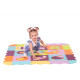 Дитячий килимок-пазл "Веселий зоопарк", з бортиком, 122х122 см