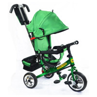 Детский трехколесный велосипед Combi Trike BT-CT-0003 GREEN с усиленной родительской ручкой.