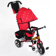 Детский трехколесный велосипед Combi Trike BT-CT-0003 RED с усиленной родительской ручкой.