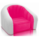 Дитяче велюровое крісло Intex 68597 Рожевий