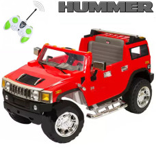 Двухместный детский электромобиль Джип Hummer 1206, красный