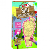 Эко-раскраска Strateg Цветочек (5003)