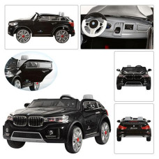 Электромобиль BMW "x 7 двухместный "Мягкие колеса", черный