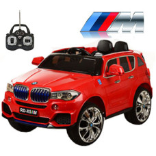 Електромобіль BMW X5 (м'яке  колесо EVА) (MP4) M 2762 червоний