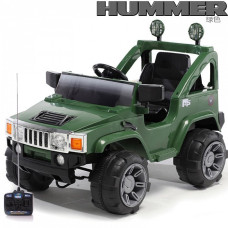 Електромобіль Hummer A-30 H2 - 2 мотора + Д / У - Зелений