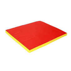 Гімнастичний мат 100х120х8см жовто-червоний