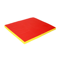 Гiмнастичний мат 100х120х8 см жовто-червоний