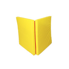 Гiмнастичний мат книжка 100х200х8 см жовто-червоний