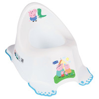 Горшок Tega Peppa Pig PO-066 with music нескользящий 103-N white-blue