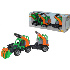 ГріпТрак, трактор-навантажувач з напівпричепом для тварин (в коробці)