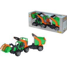 ГрипТрак, трактор-погрузчик с полуприцепом (в коробке)