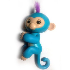 Интерактивная обезьянка на палец Happy Monkey 801 Light blue