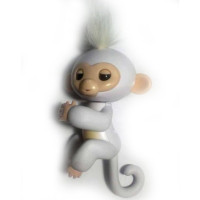 Інтерактивна мавпочка на палець Happy Monkey 801 White